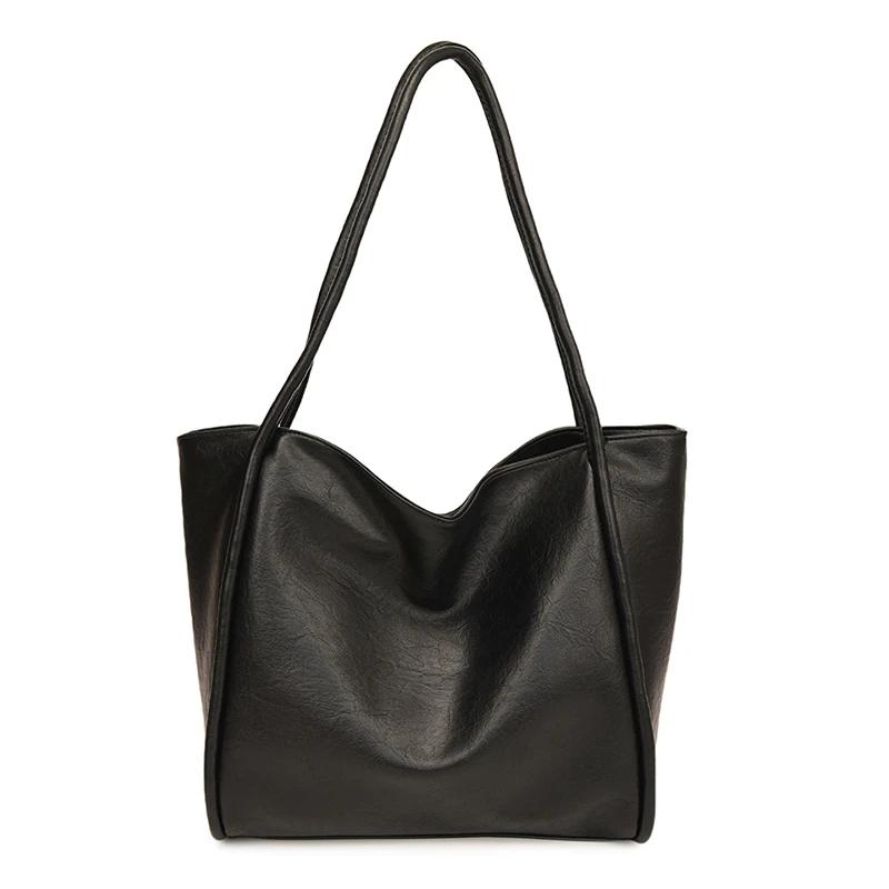 

Сумка через плечо PU Hasp, однотонная, простая, элегантная, мягкая, универсальная, маятниковая, в стиле вестерн