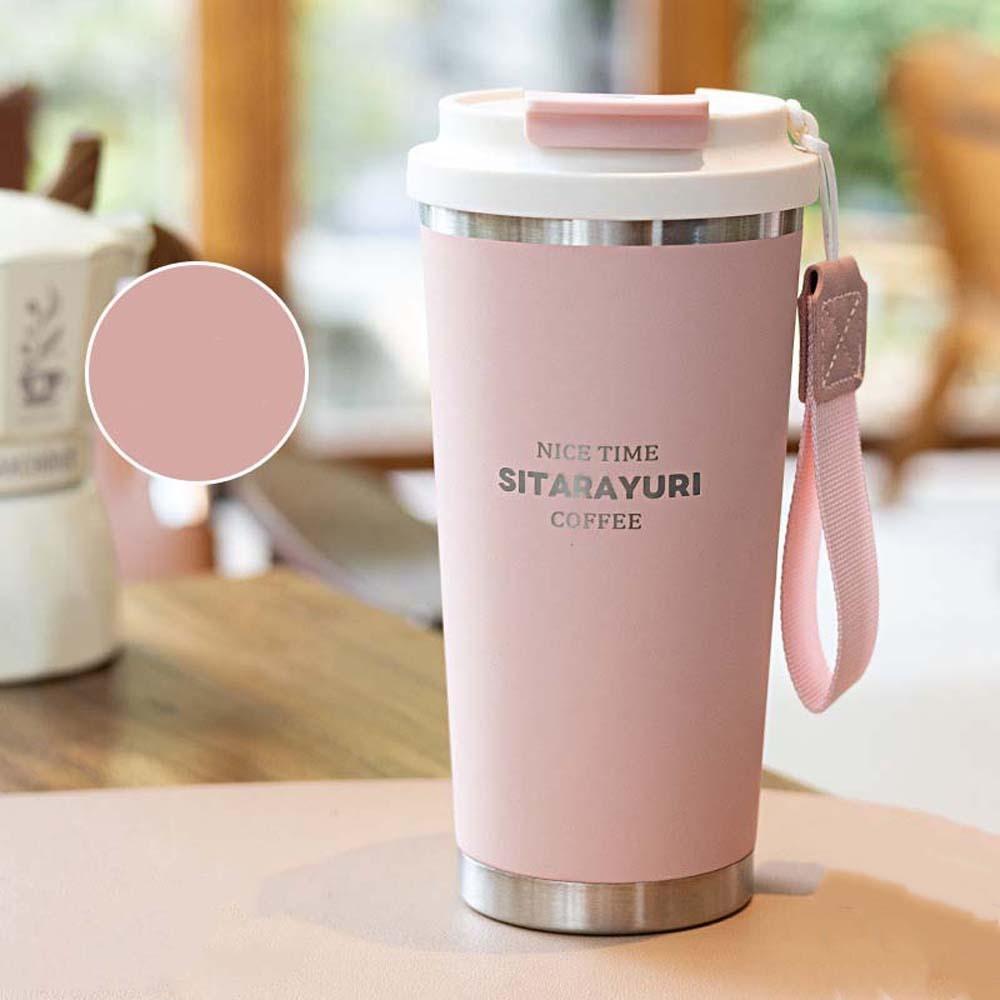 Large Capacity Coffee Water Cup 304 Stainless Steel Filter Tea Bottle 560ML Drinking Cup  Cycling