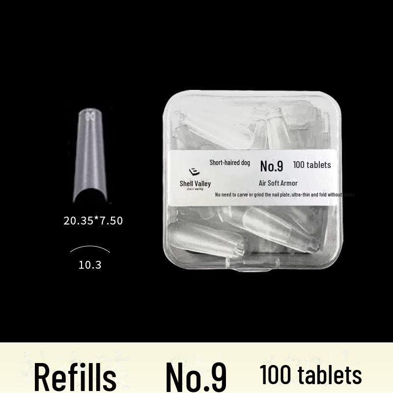 Super Long Fine Dog Nail Art Tips - No Grind, Full Code Fold, No Trace, Quick Apply Replacement for Nail Art Shops