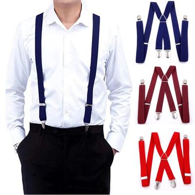 Adjustable Braces Suspenders 2.5cm Wide Trouser Straps Belt New Elastic Braces  Adult