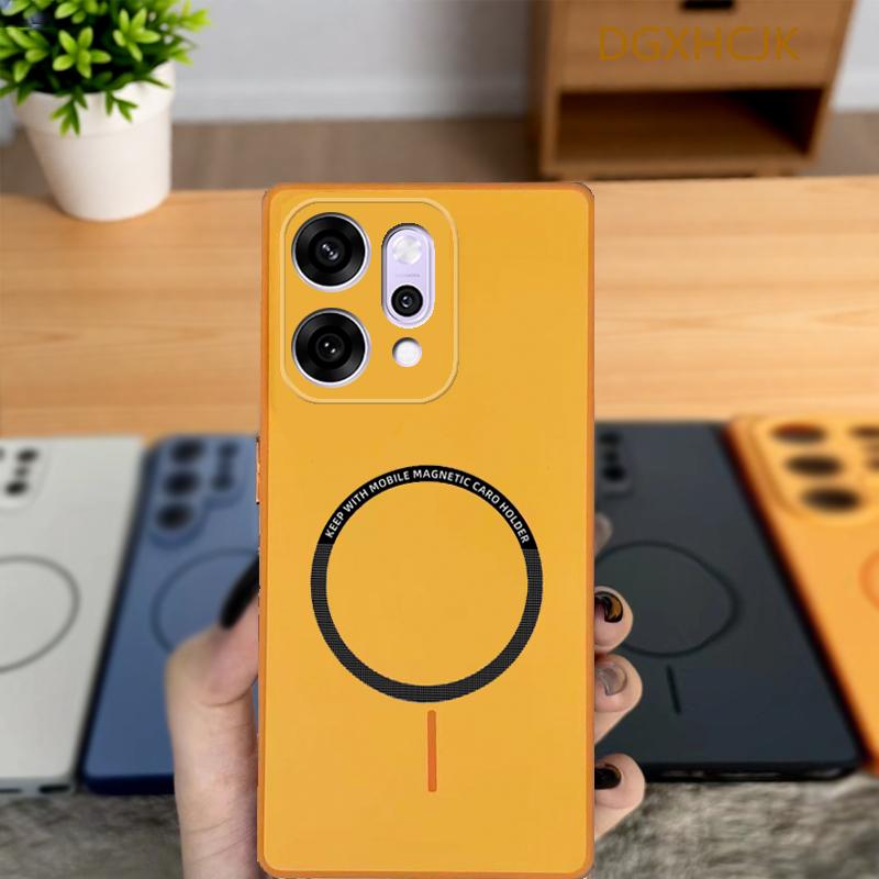 

Чехол для OPPO Reno 14 Чехол для телефона Oppo Reno 14 Pro Чехол oppo Reno14 Reno14pro Ударопрочный Цветной Магнитный Жесткий Силиконовая задняя крышка OPPO Reno14