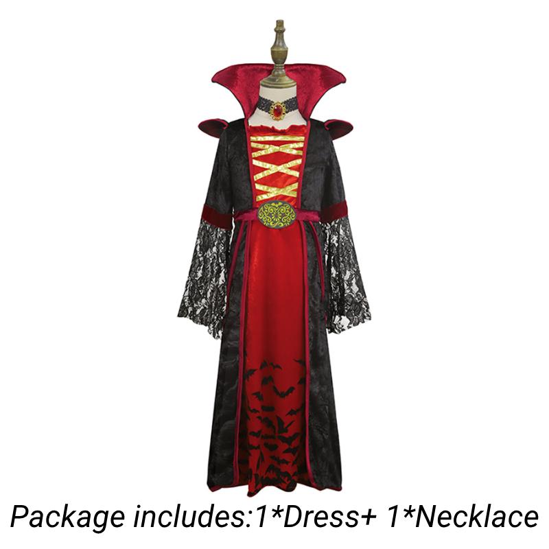 

Костюм вампира на Хэллоуин Готическое викторианское платье королевы для вечеринки Косплей Карнавал M