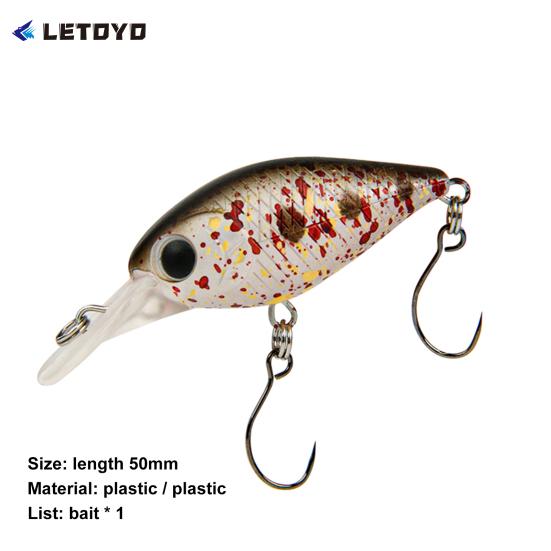 3.2g 5cm 3D Eyes Fishing Lure Simulated Shallow Diving  Slow Sink Artificial Hard Bait