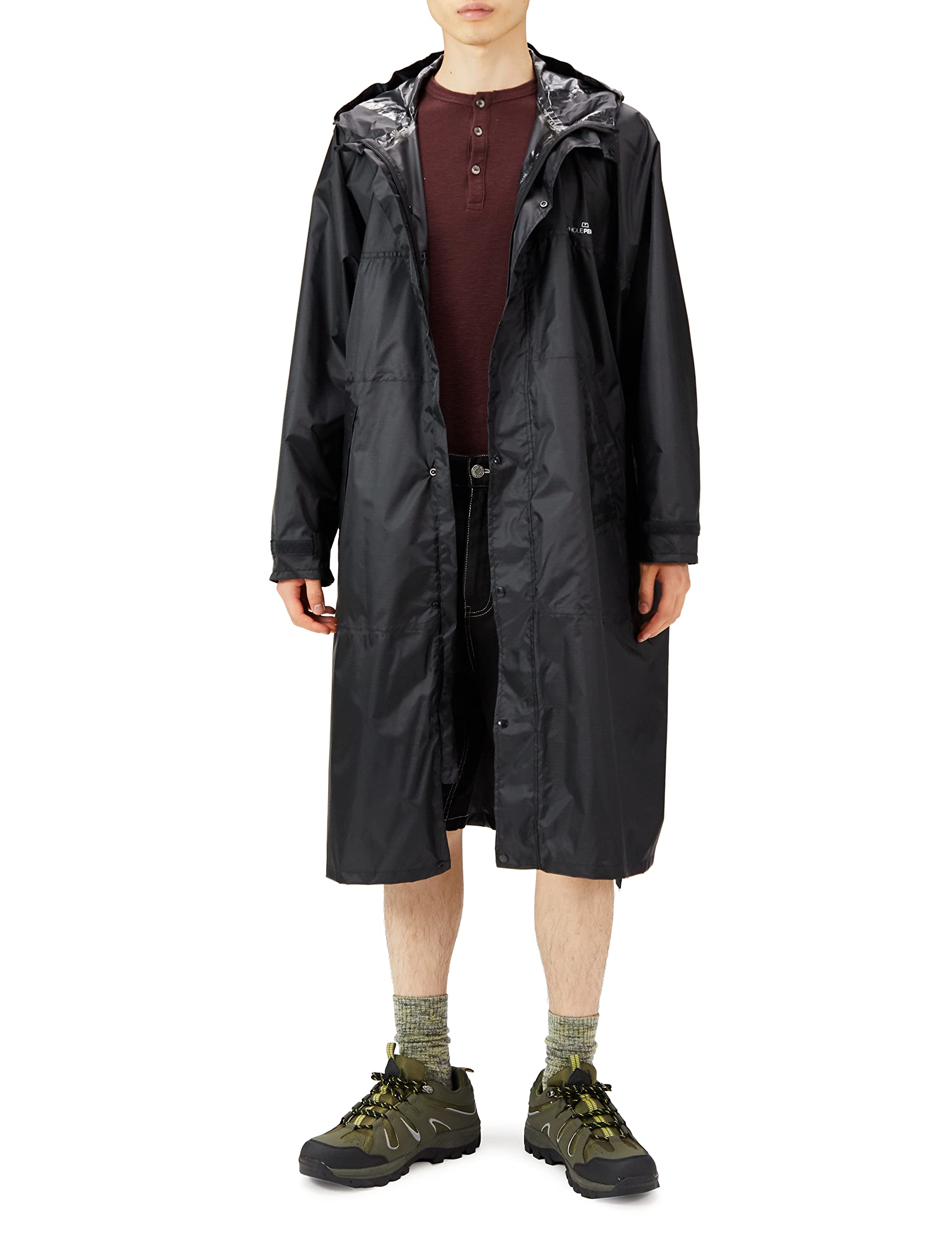 

Whole Person Outdoor Raincoat, Black, Size F
