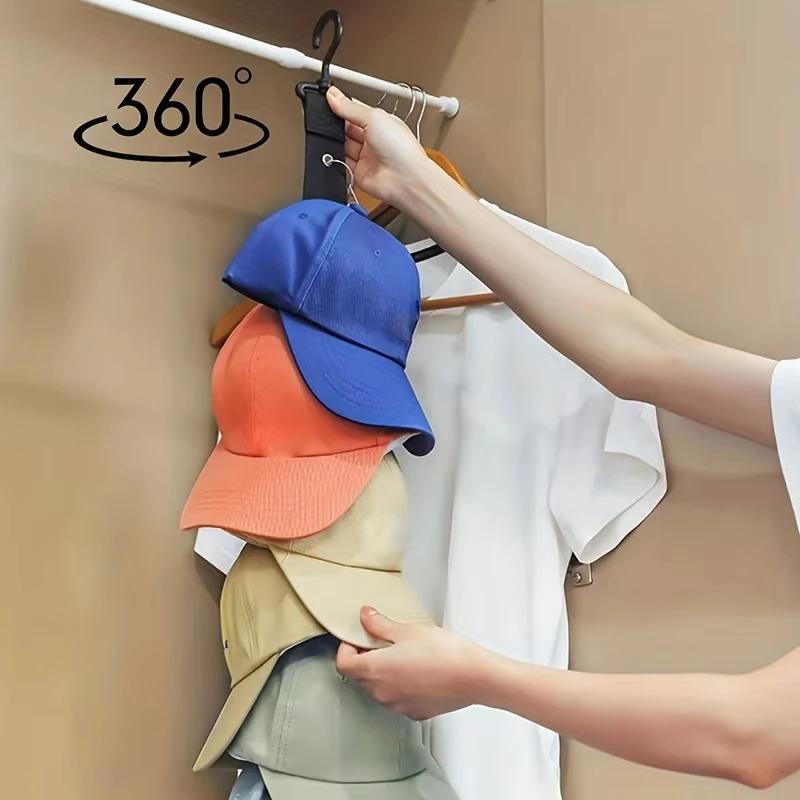 65cm hat storage,can hold 8 baseball caps,suitable for home and closet hat storage,perfect tool for hanging hats in wardrobes