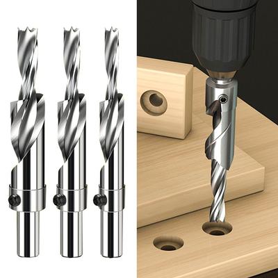Punching Counterbore High Speed Steel Countersunk Head Salad Drill Drill Bit Flat Bottom Drill Bit Woodworking Drill