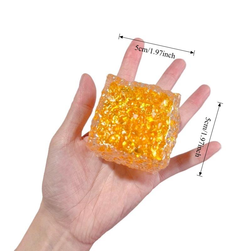 Renkli Akış Desenli Kare Sıkma Oyuncak Yumuşak Tanecikli Kare Fidget Oyuncak Kaygıyı Giderici Stres Karşıtı Oyuncak Çocuklar Yetişkinler Hediye