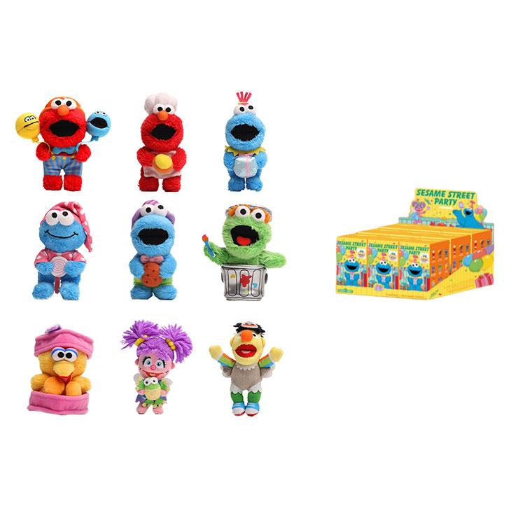 New POP MART Sesame Street Characters Sesame Street Party Plush Pendant Blind Box Products Single Blind Box/whole Box 9 Pcs 210700687