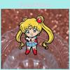 Adorable Anime Girl Evening Dress Enamel Brooch Cute Cartoon Metal Badge Accessory