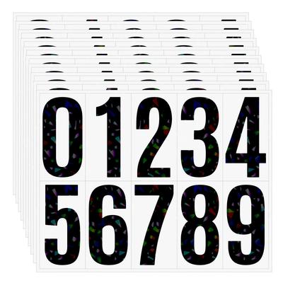 Autocolant Litere 3 inch Flash Ușor de Identificat Număr de Casă Număr de Identificare Clasificare