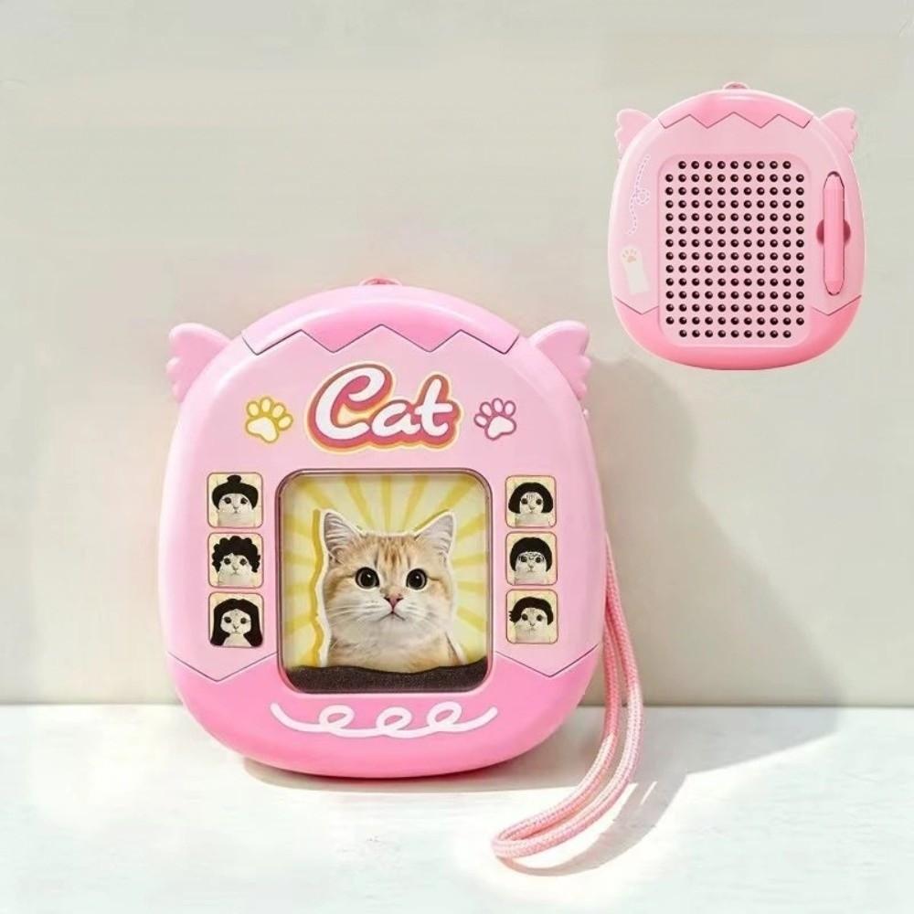 Funny DIY Hair Style Keychain Fidget Toy Cat Styling Pendant  Bag Accessory