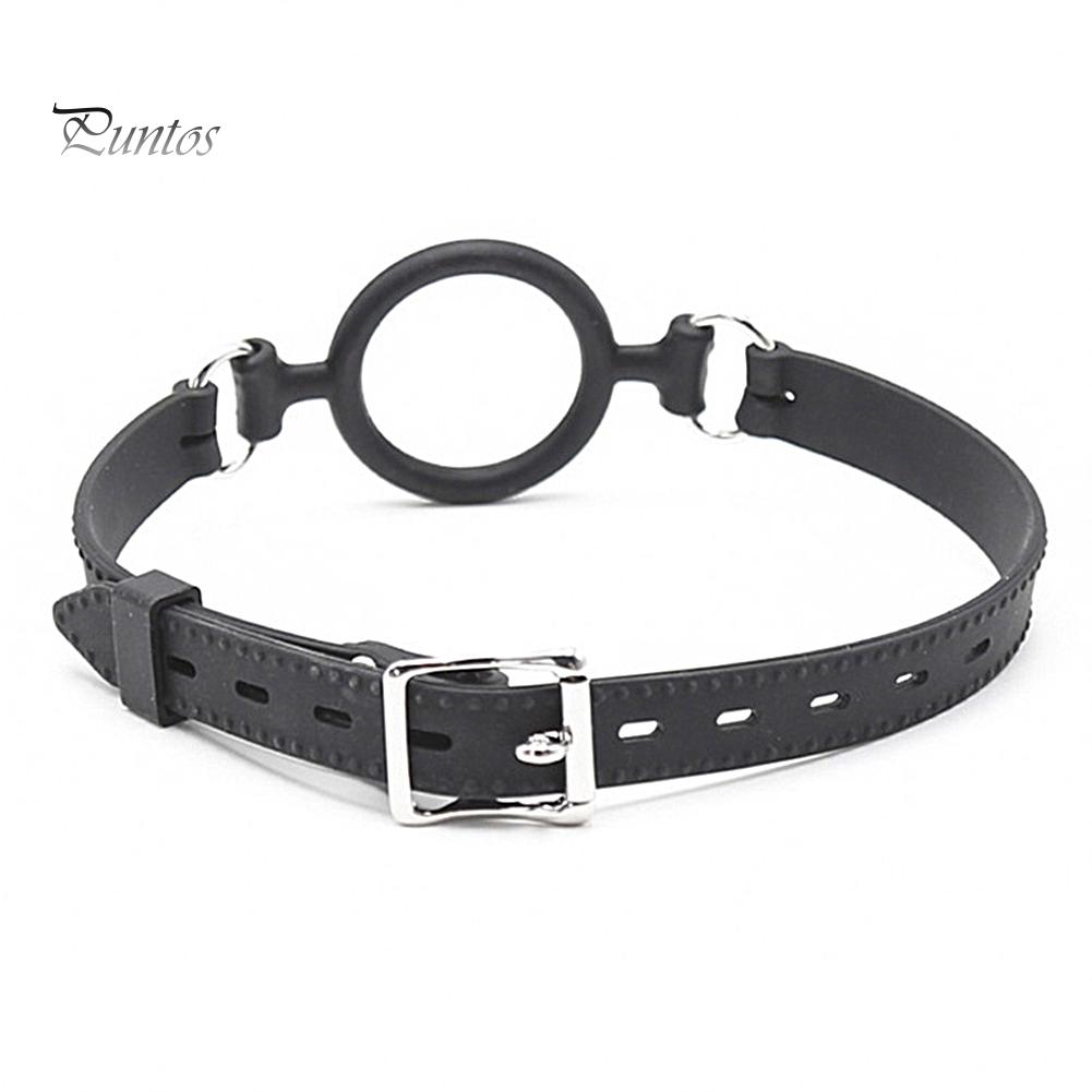 Erwachsene Sexspielzeug Fetisch BDSM Bondage Weiches Silikon-Mundband mit Mundknebelring