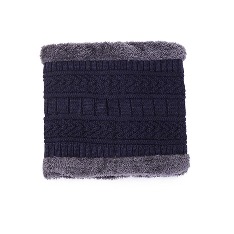 Unisex Fleece Lined High Collar Neck Gaiter: Winter Korean Style, Thick Warm Knit Snood for Cold Weather