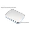 Engravable Stainless Steel Foldable Makeup Mirror - Unbreakable, Portable, Round/Square Design, Compact Size