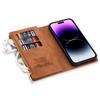 For iPhone 17 Pro Max Wallet Case Color Splicing Leather Phone Cover with Stand