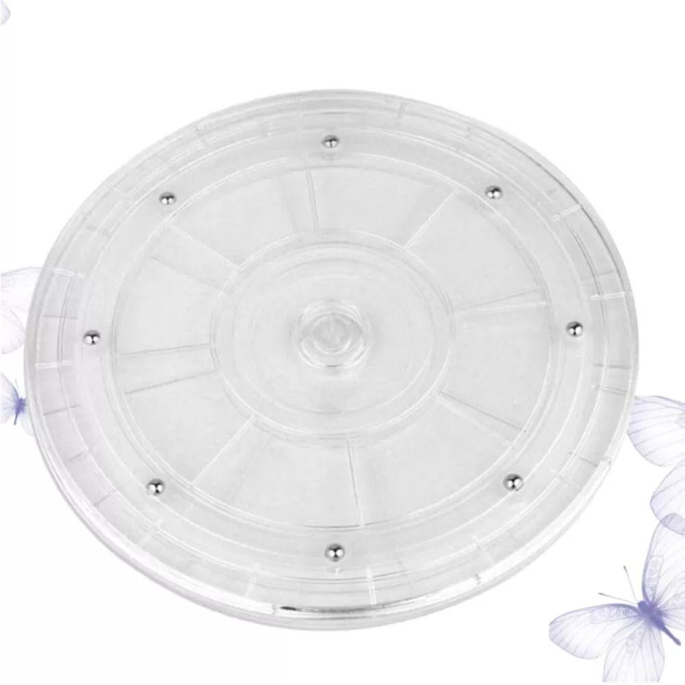 Transparenter Drehteller 360° drehbar Schmuckdekor Drehteller Kreativer Ausstellungsständer