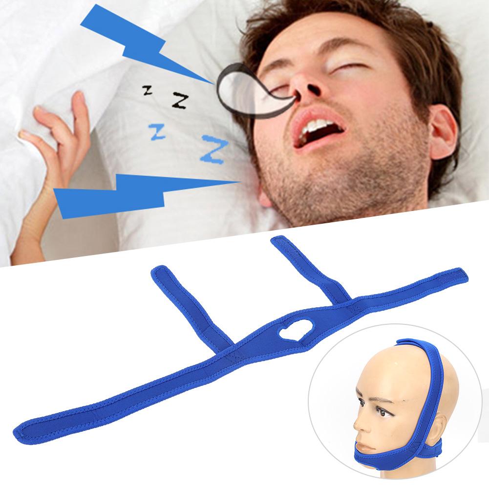Adjustable Anti Snoring Chin Strap Snore Reduction Sleep Aids Devicesblue
