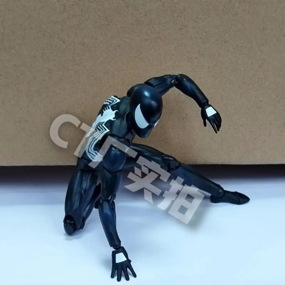 Stokta Ct Toys Örümcek Adam Figürü Mafex 147 Simbiyotik Siyah Takım Venom İnanılmaz Örümcek Adam Anime Aksiyon Figürü Hediyeler Oyuncaklar