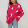 WomenCasual Print Pullover Round Neck Long Sleeve Sweater Top