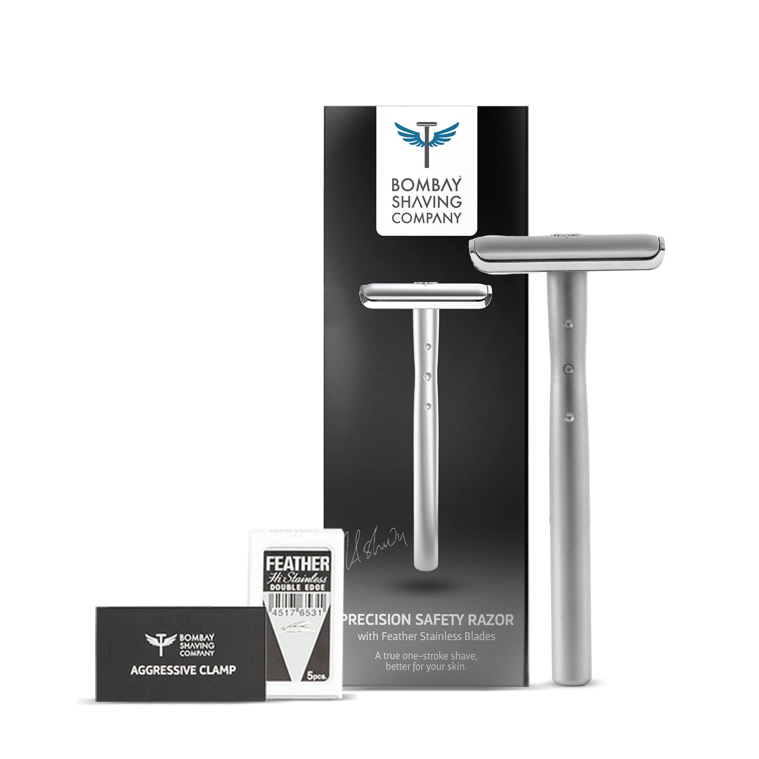 

Чоловіча безпечна бритва Bombay Shaving Co Silver Precision