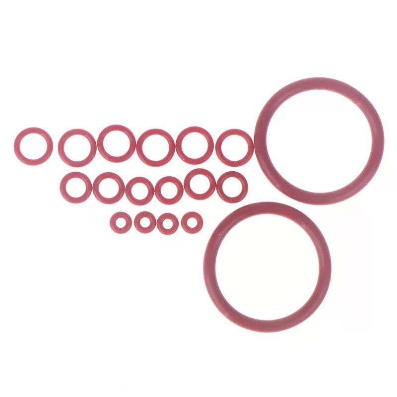 18pcs O-Ring Seal Kit Silicone Gasket For Coffee Machine Brewing Group Spout Connector Kitchen Accessories
