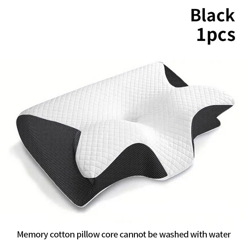 Ergonomic Memory Foam Pillow 2 In 1 Help Sleep And Protect The Neck Cervical Orthopedic Travel Neck Pillow For Sleeping For Home