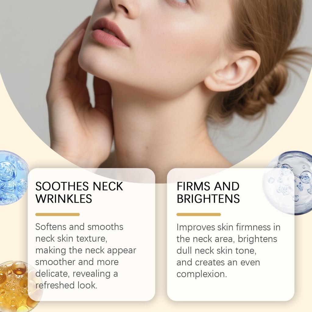 Neck Mask Lighten Neck Lines Firming Lift Neck Care Beauty Neck Mask 4PATCHES/10ml