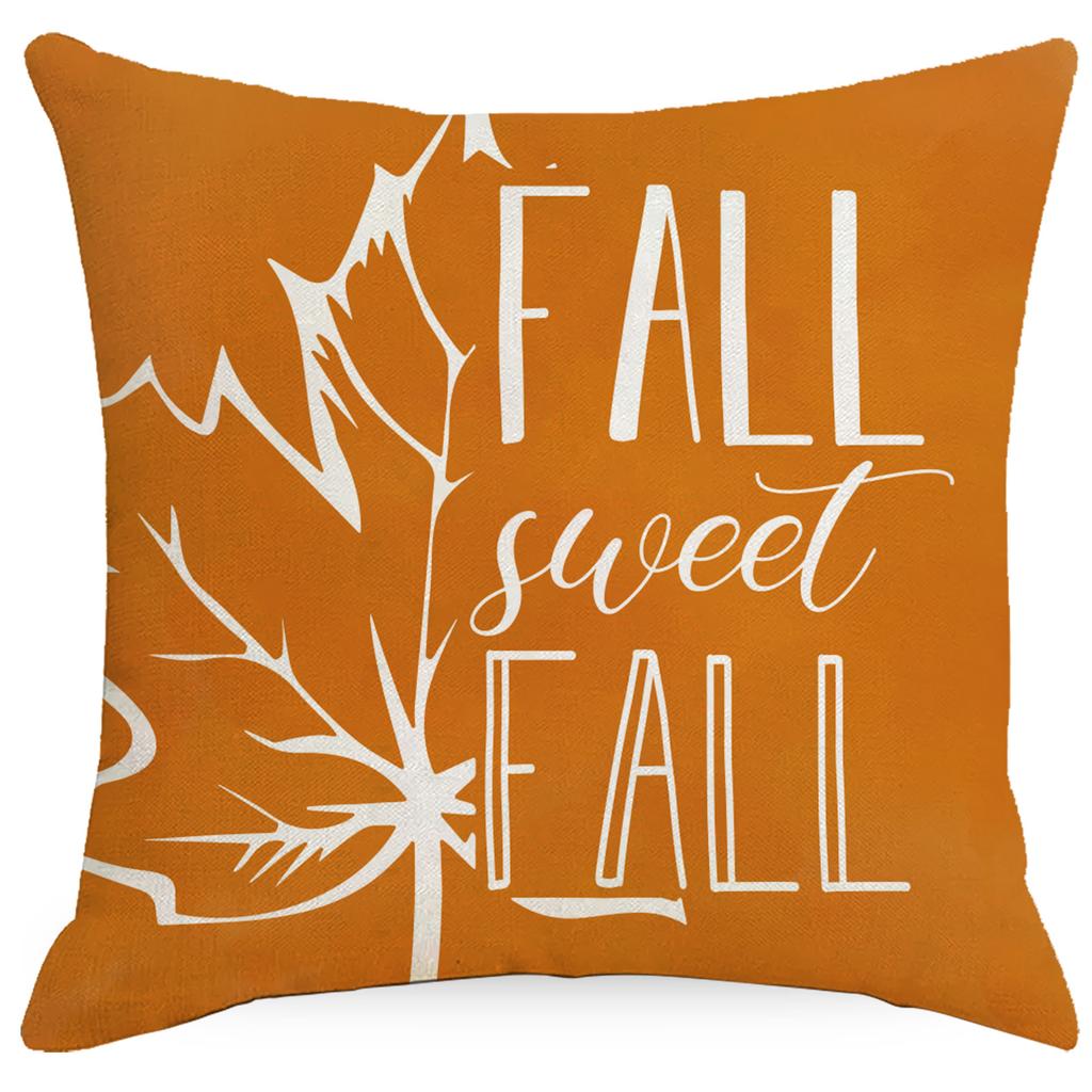 Thanksgiving Pillowcase Pumpkin New Style Living Room Sofa Bedroom Pillow Linen Pillowcase