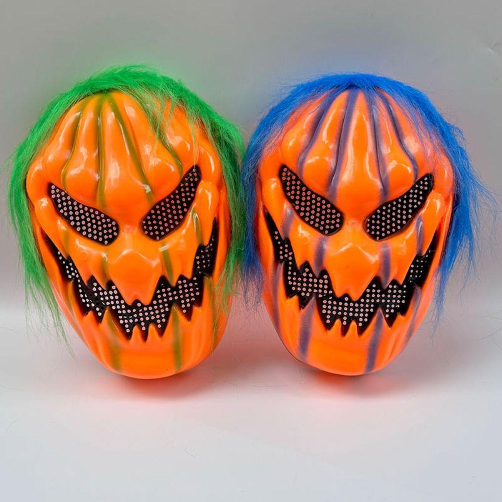 Realistic Halloween Pumpkin Mask Creativity Pumpkin Full Face Mask  Halloween Decoration