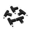 SinLoon Multifunctional DC Angle DC Power Connector DC Jack Coupler Converter for CCTV Lighting S Black 5-Piece Adapter, 90-Degree Adapter, 5.5x2.1mm