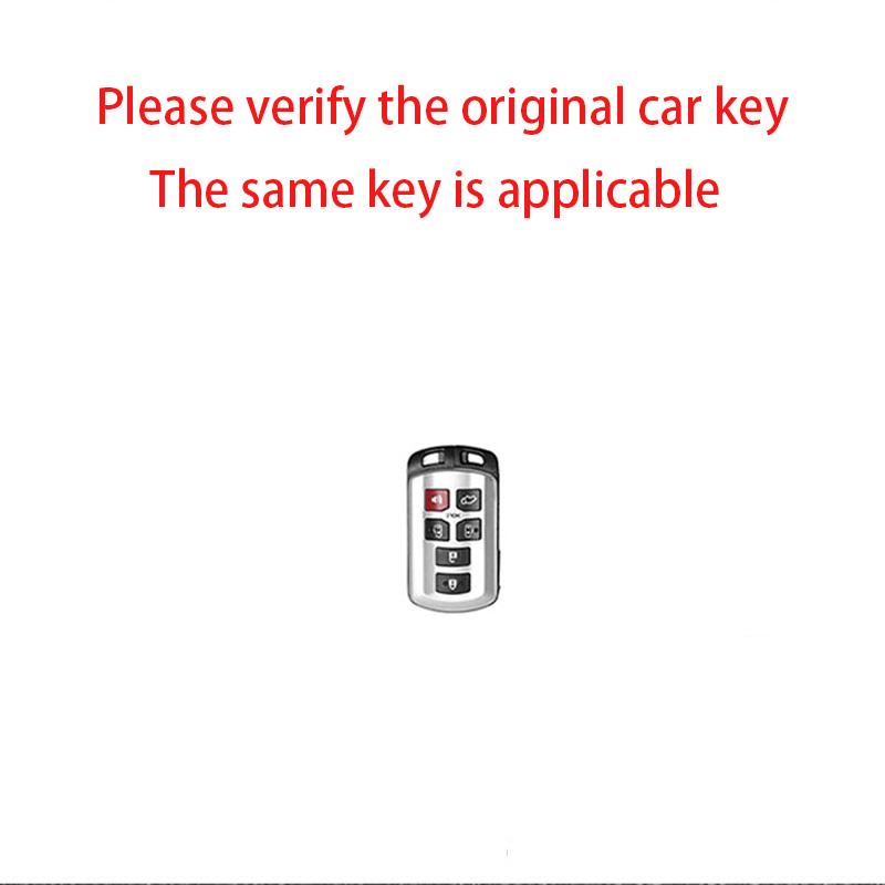 Zinklegierung 6-Tasten Auto Schlüsselanhänger Hülle Schale Halter Fob Für Toyota Sienna Se Tacom 2015 2016 2017 2018 2019 2020 Zubehör