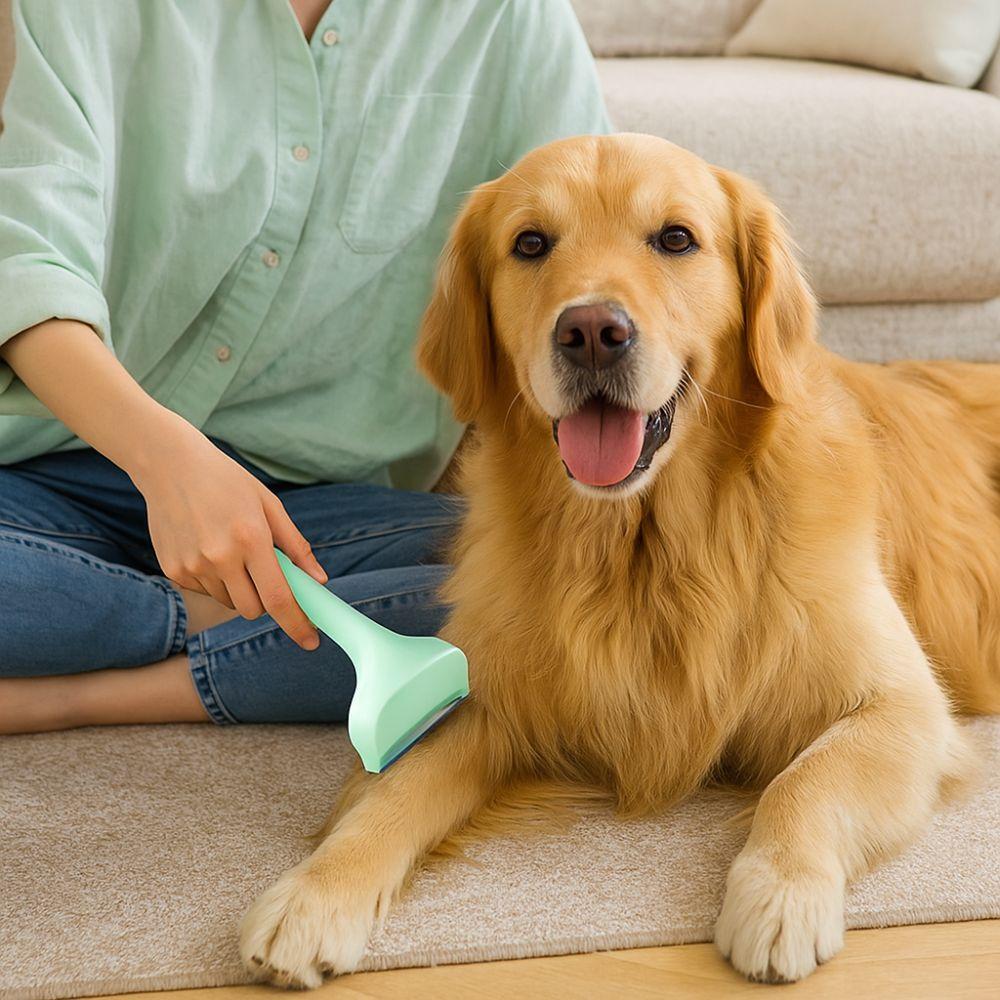 V-shaped Slicker Brush Dual Use Pet Hair Removal Comb Efficient Pet Grooming Comb  Pet Cleaning