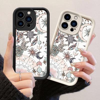 JT582 Witchy Zodiac Astro Moon for iPhone 17 16 15 14 13 12 11 Pro Max Samsung S26 S25 Ultra A17 A07 A56 A16 Xiaomi 15T Redmi 15c 14C Soft Case