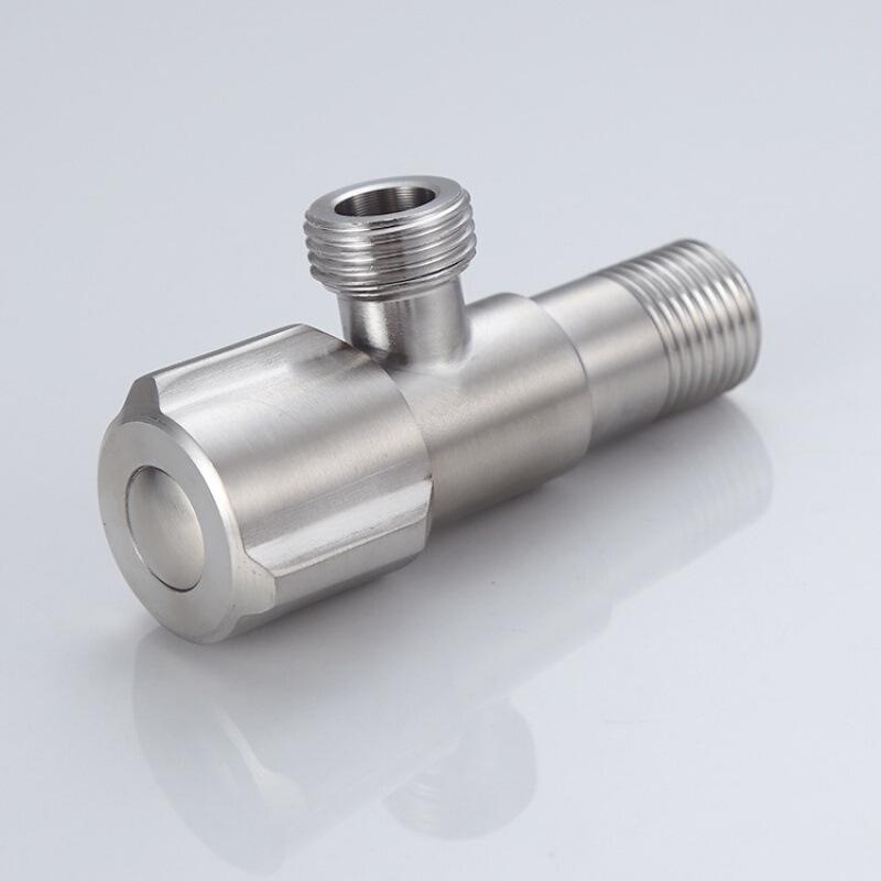 304 Stainless Steel High Flow Angle Valve - Dual Outlet All Copper Water Heater Stop Valve