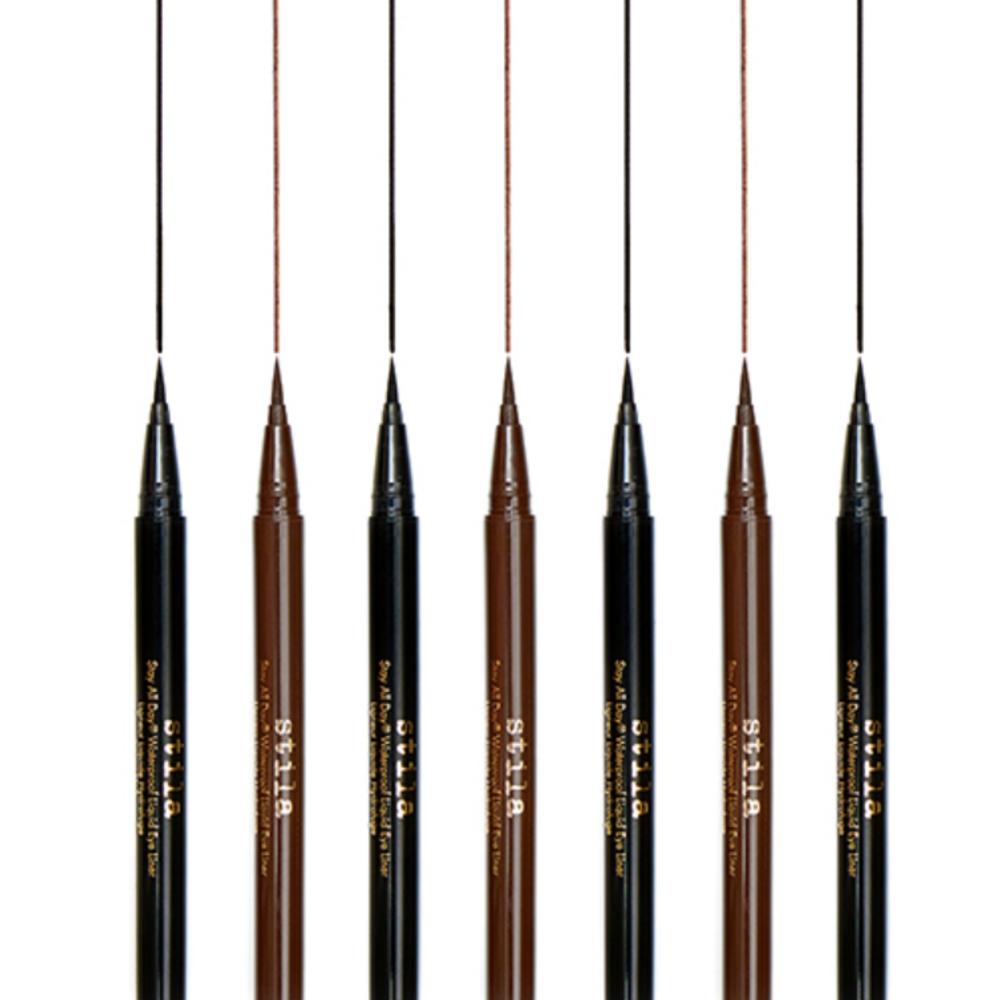 Stila Stay All Day Waterproof Liquid Eyeliner, Dark Brown, 1 pc.