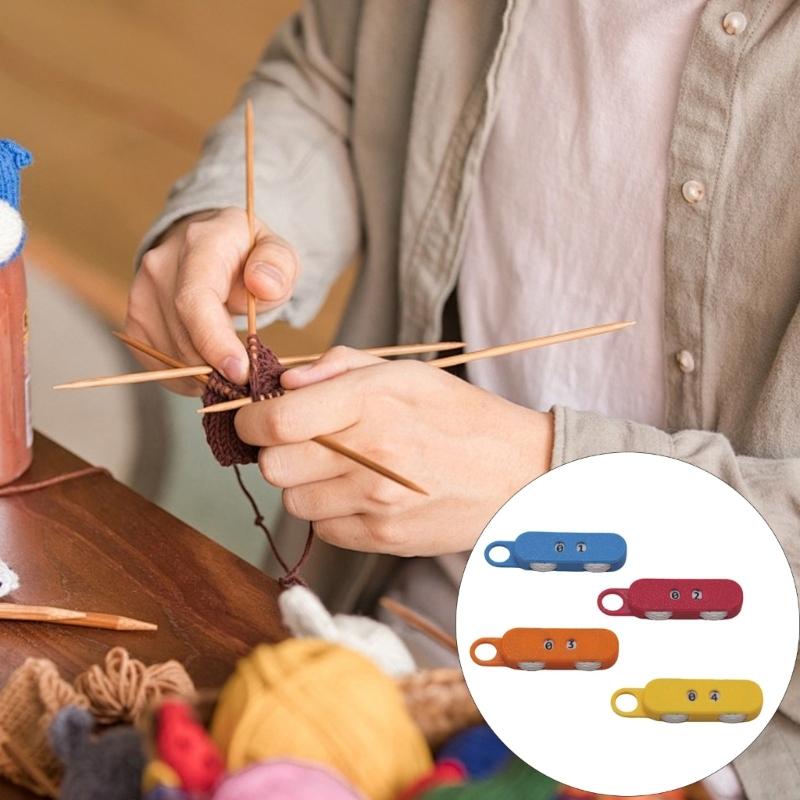 Knitting Row Counter With Ergonomic Rubber Grip Crafted From PET for Long Time Use
