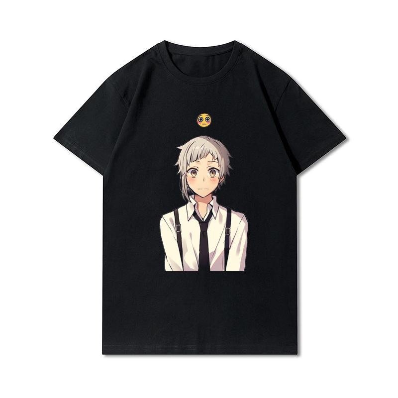 

Плюс розмір S-5XL Футболка з японським аніме Bungou Stray Dogs Чоловіки Жінки Dazai Osamu Manga Harajuku Graphic T-Shirt Літні топи унісекс Футболки великого розміру XXL