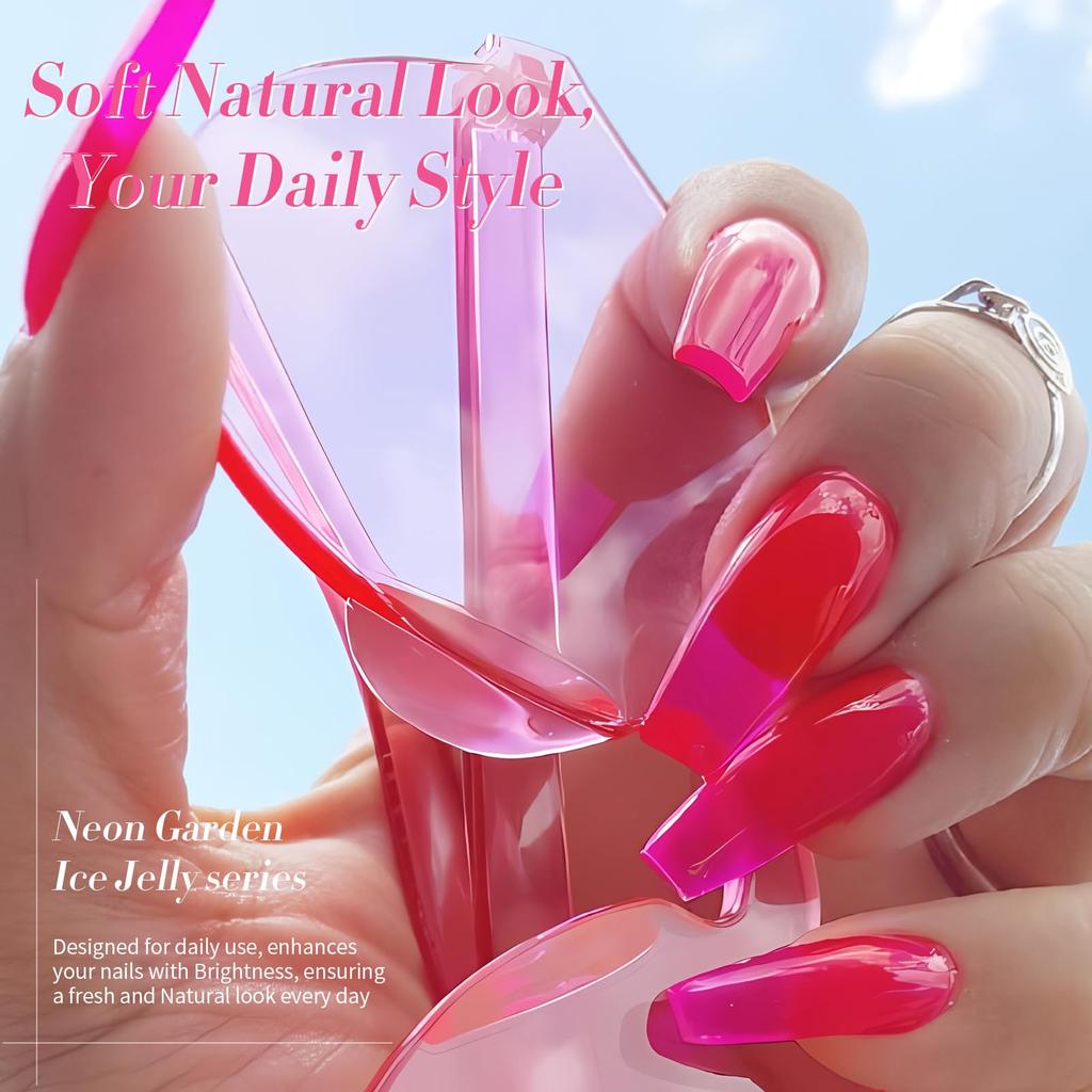BORN PRETTY Gel Nail Color Gel Transparent Gel Nail Set Gel Nail Set Sheer Colors Colors - Sheer, (6 Colors) - - - Beginner-Friendly - Spring/Summer -