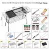 OEING Large Foldable Stainless Steel Barbecue Grill