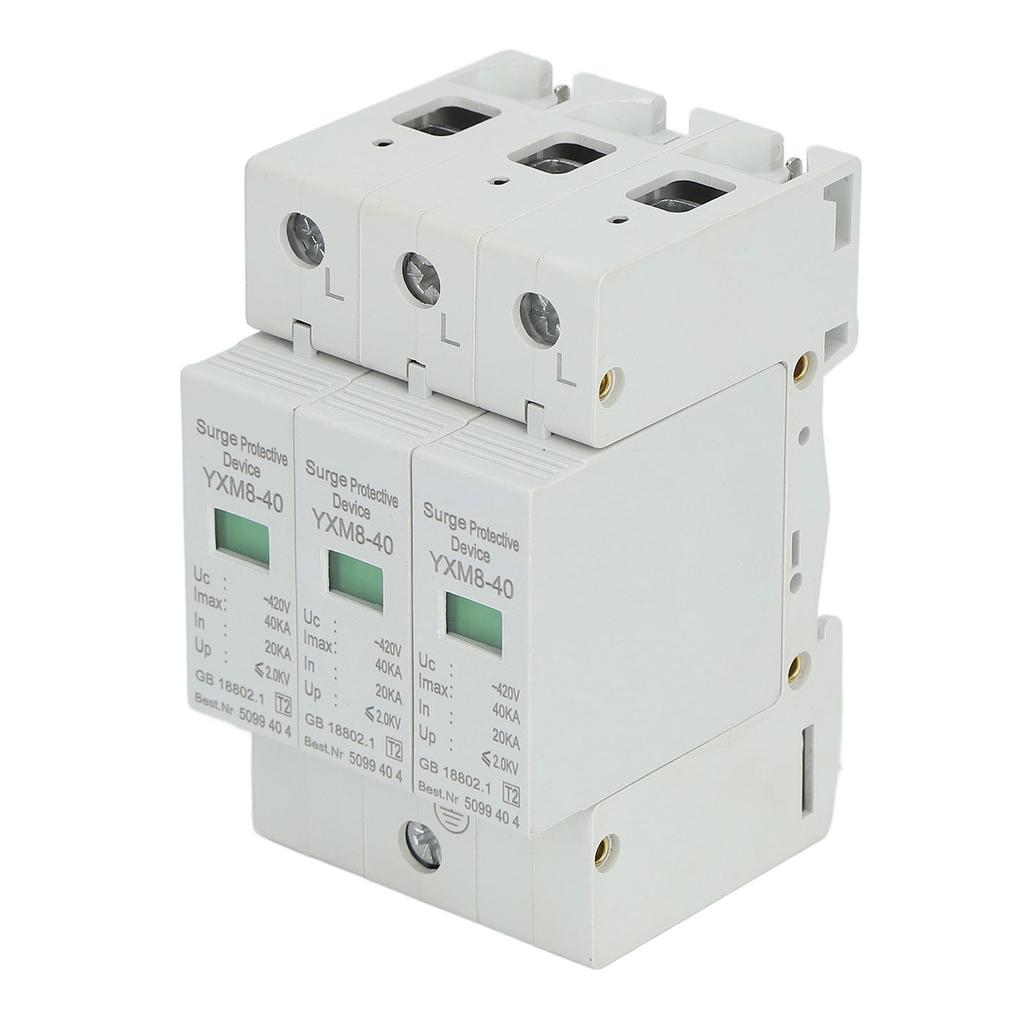 Surge Protective Device 3P 40KA 420V Voltage Protection Arrester Protector for Safety