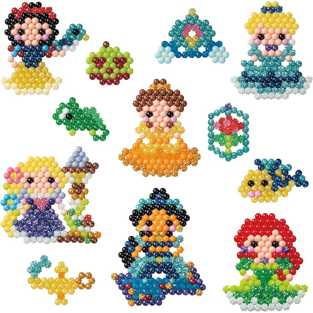 EPOCH Aquabeads Disney Princess Sparkling Jewelry Set Character Making Toy for Ages 6 and Up