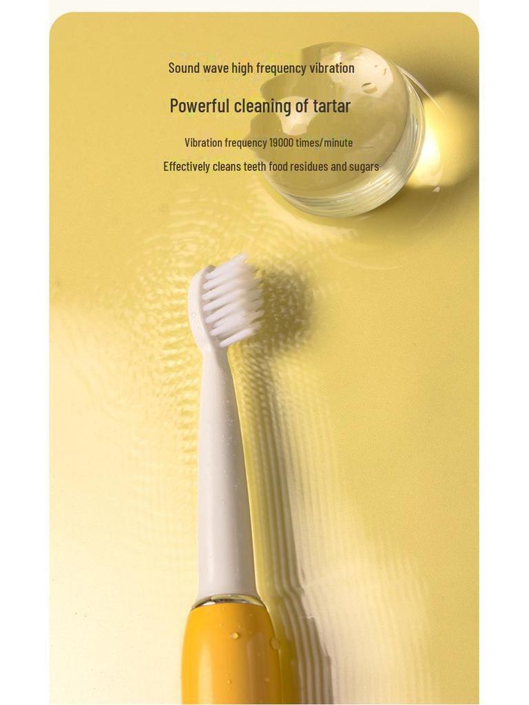 Xiaohongshu Girls Series: Optional Pattern Sonic USB Rechargeable Adult Electric Toothbrush