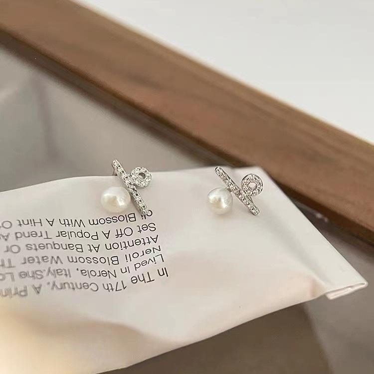 Freshwater Pearl & Sterling Silver Stud Earrings - Unique Design for Women (2024)