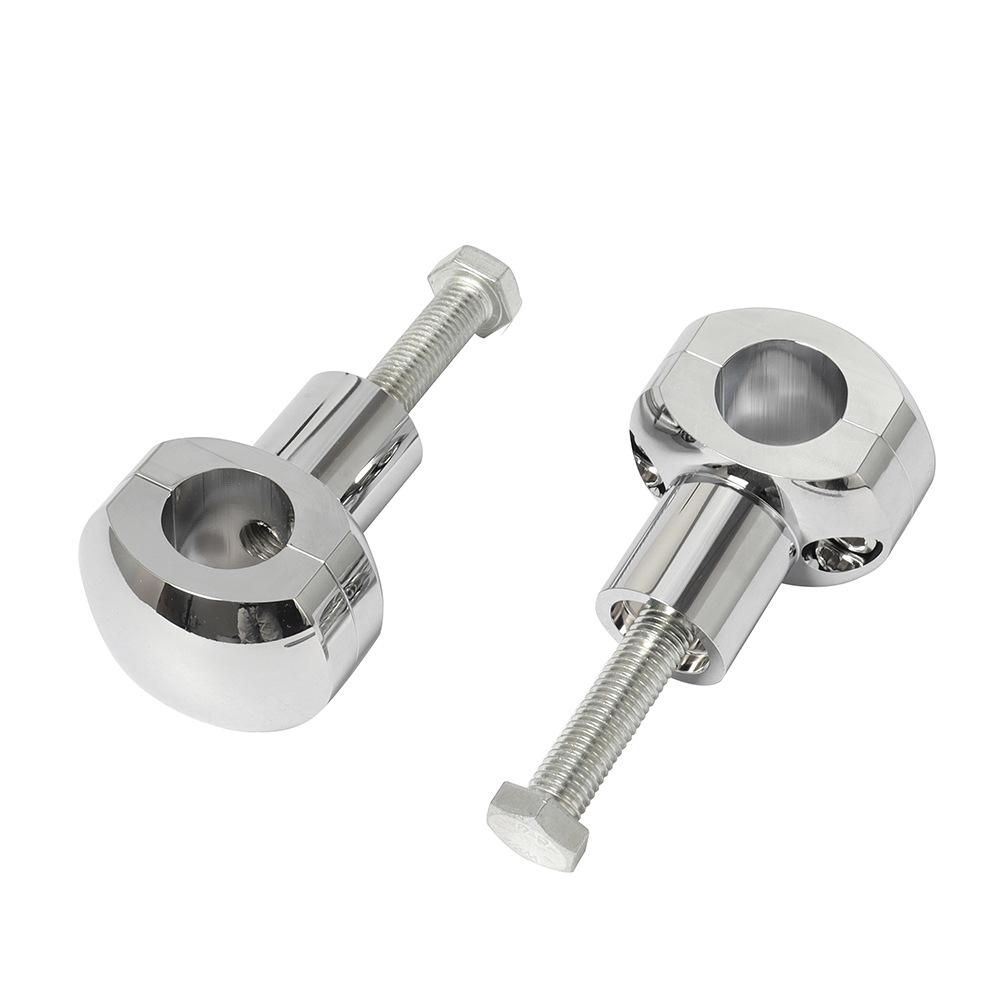 Chrome 25mm Handlebar Risers Fit For 1" Handlebar on Honda Suzuki Yamaha Kawasaki