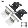 2pcs Self Closing Hinges Overlay Flush Mount Flush Cabinet Hinge Kitchen Cupboard Door Buffer Spring Hinge Furniture Hardware