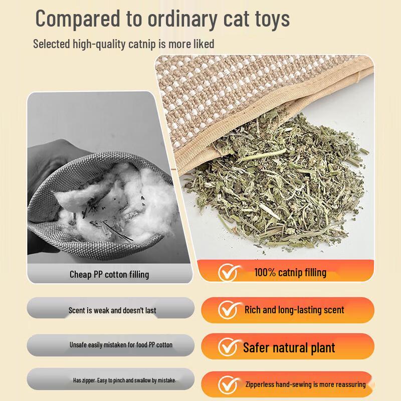 Sisal Catnip Pillow Cat Scratcher