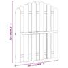 Garden Gate Pressure Treated Pine Wood 100 X 125 Cm