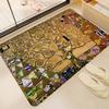 Gustav Klimt The Kiss Floor Mat Rectangle Anti-slip Home Soft Badmat Front Door Indoor Outdoor Mat Welcome Doormat