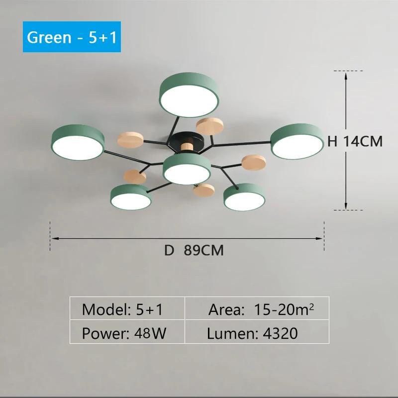 

Светодиодная люстра с 3-цветным светом, подходит для гостиной, спальни, кабинета, домашнего декора, внутреннего освещения 220 В 3-color light