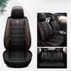 1PC Universal PU Leather Car Seat Waterproof Luxury Mat Covers Car Seat Protector Cover Breathable Cushion for Four Season(Only One Seat Cover)